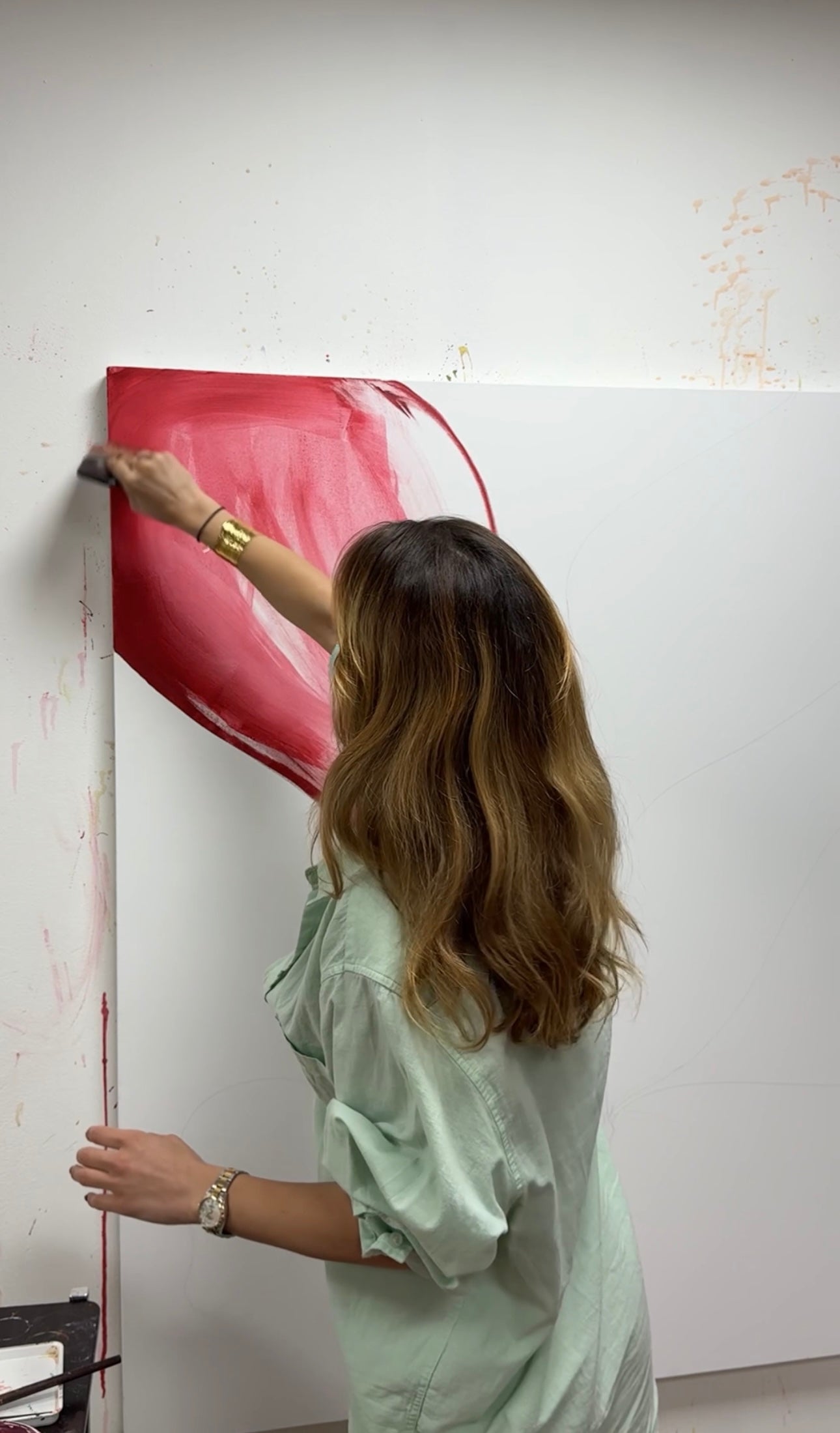 Red contour